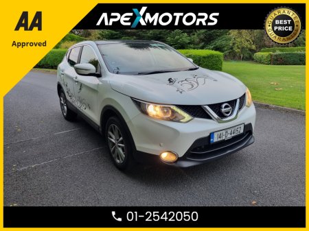 2014 Nissan Qashqai 1.2 DIG-T ACENTA PREMI PREMIUM 115PS 5DR * PANORAMIC SUNROOF * FINANCE ARRANGED * NEW NCT NOV-26 * LOW TAX MAY-26 * IMMACULATE * AA APPROVED * 101 SAFETY CHECKLIST * COLOUR REVERSE CAMERA * TOP-SPEC